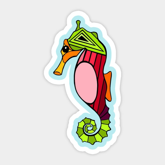 Seahorse Sticker by dylmor